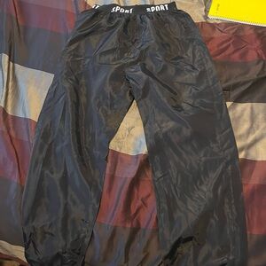 Shein, Sport Windbreaker pants, Small, Black and white
